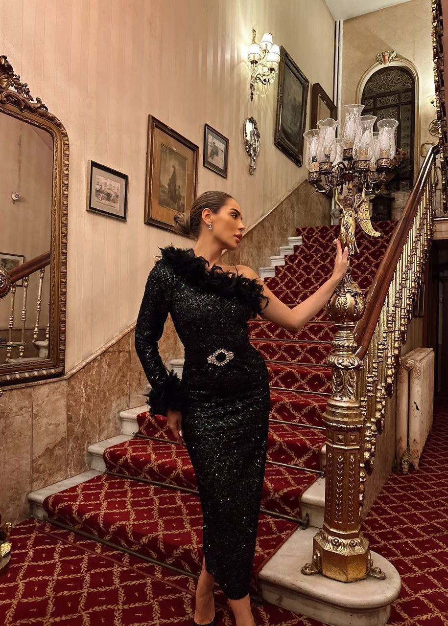 Feather Diva Dress