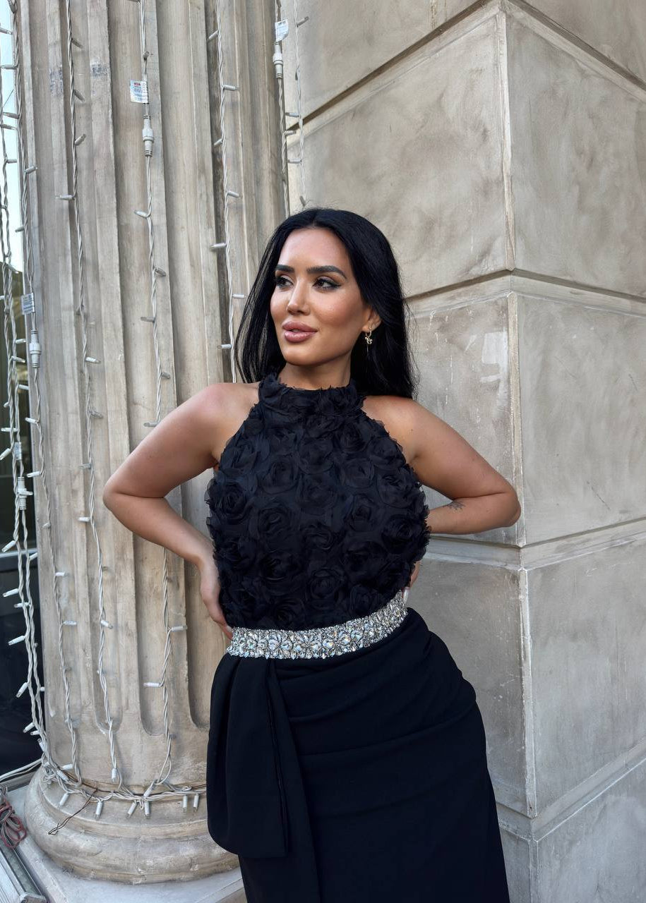 Fleur Noir Dress