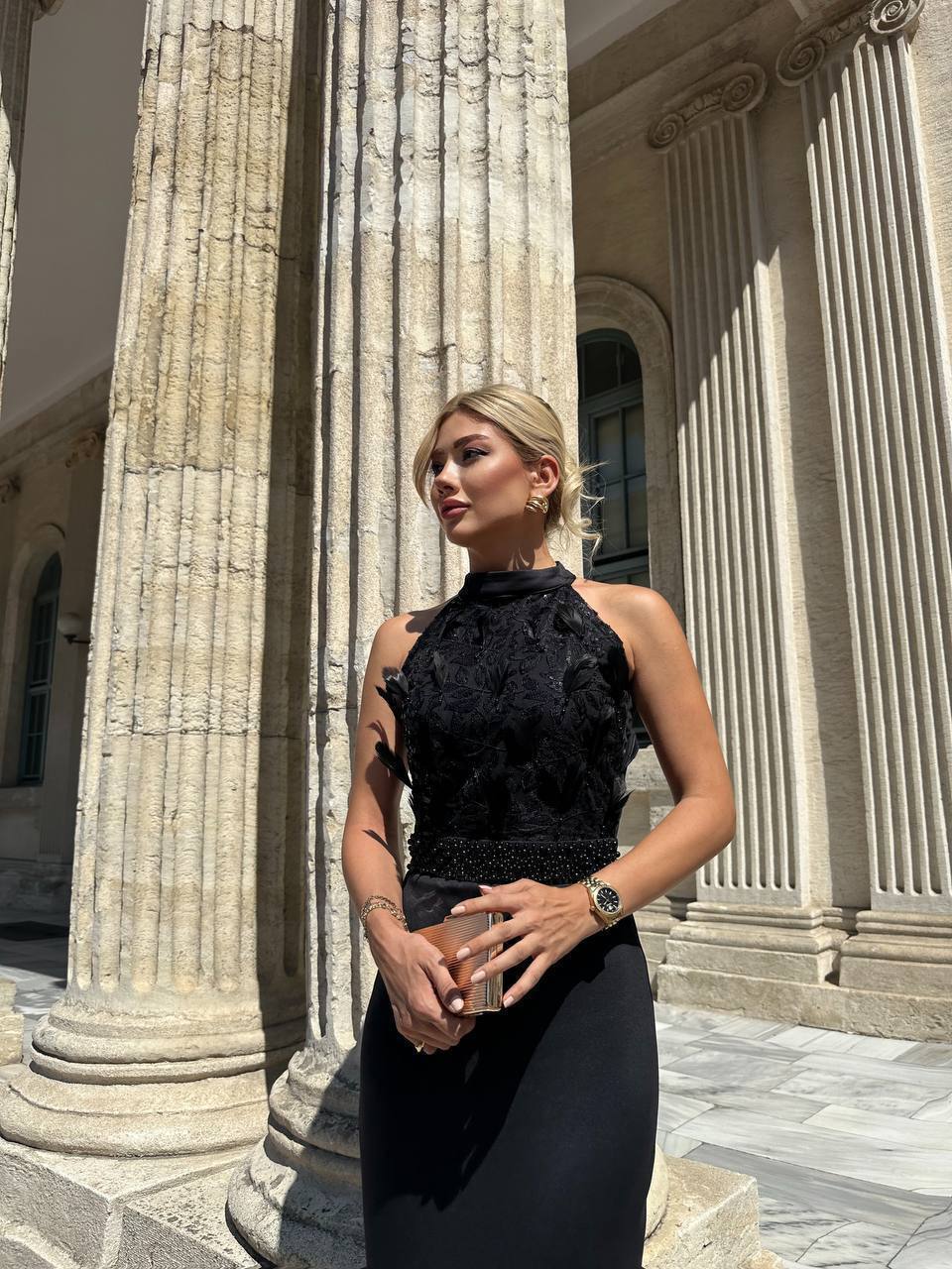 Midnight Sculpture Dress