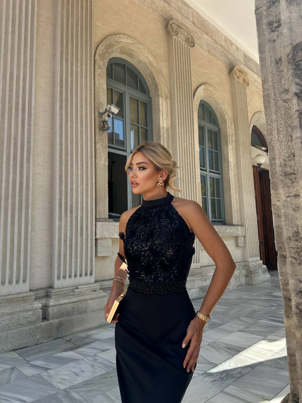 Midnight Sculpture Dress